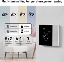 Rolu Thermostaat – Slimme Thermostaat – Thermostaat Voor CV – Tuya Smart Home – Google Home - Wifi — thumbnail 5