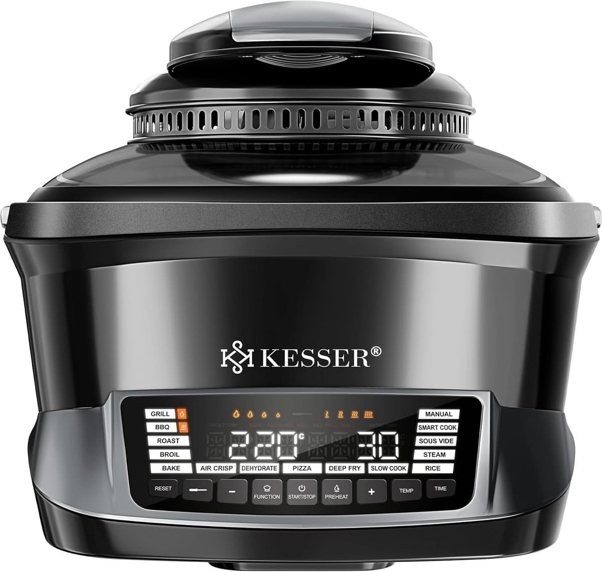 Multicooker 8L met 16 Programma's: Airfryer, Bakken, Grillen, Stomen en Meer — afbeelding 1