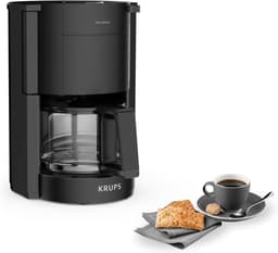 Krups F30901 ProAroma Filter Koffiezetapparaat – 10 Kopjes – Glazen Kan – 1050W – Automatische Uitschakeling – Zwart — thumbnail 1