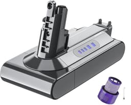 SIDANO® Vervangende Accu - Batterij geschikt voor Dyson V10 / SV12 - Absolute - Animal - 25.2V - 4000mAh met HEPA filter en borstel — thumbnail 1