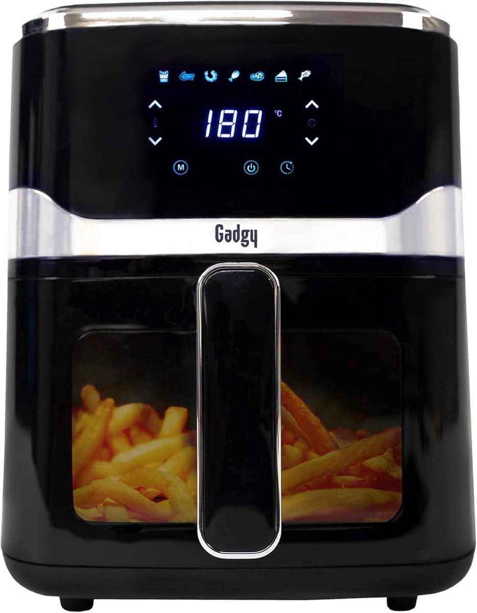 Heteluchtfriteuse met Zichtraam 5L - XXL Airfryer 1400W - Digitale Touchscreen — afbeelding 1