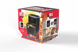 FRITEL Airfryer SnackTastic® 7720 – Heteluchtfriteuse 8L XXL – 1700W – Voor 1-8 Personen – Touchscreen – Airfryer met Kijkvenster & Verlichting – 8 Programma’s – PFAS-vrij – Zwart — thumbnail 5