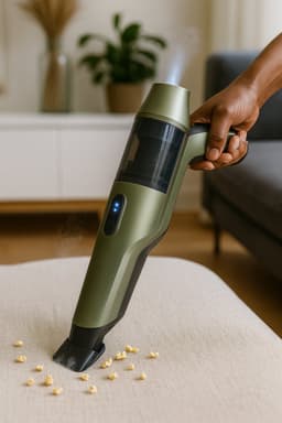 Fameilleur Kruimelzuiger Draadloos – Handstofzuiger 90W – Krachtige Compacte Handstofzuiger Zonder Zak – Met Oplaadstation, Kierenzuiger &Opzetborstel-Auto, Meubels, Bank & Trap-Snoerloos Stofzuiger Klein-handstof zuiger- kruimel dief- kruimel zuiger — thumbnail 1
