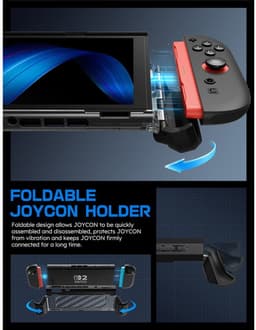 Supcase Unicorn Beetle PRO Case geschikt voor Nintendo Switch 2 - Dockable & Ergonomisch - Zwart — thumbnail 5