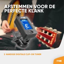 Kinder gitaar - MAX SoloArt akoestische gitaar 3/4 - Met gratis muzieklessen en accessoires - Sunburst — thumbnail 2