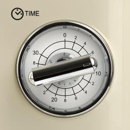 RFWR® Vintage magnetronoven 20 liter - 700W + 800W, crème — thumbnail 4