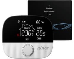 Nince Thermostaat CV ketel - Slimme Thermostaat Voor CV - Digitaal - Handmatig Programmeerbaar - Incl RF module