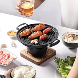 Allecto Plus - Rookvrije BBQ Grill voor Binnen en Buiten - enkelvoudige persoon Grill voor Thuis en Outdoor Gebruik — thumbnail 5