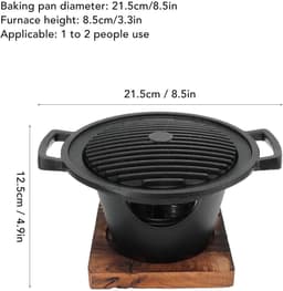 Allecto Plus - Rookvrije BBQ Grill voor Binnen en Buiten - enkelvoudige persoon Grill voor Thuis en Outdoor Gebruik — thumbnail 3