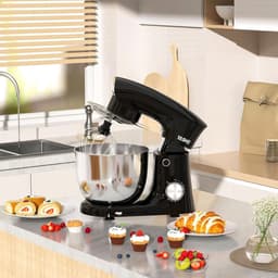 RFWR® Standmixer 1500W met 4,5 en 5L RVS kommen - Multifunctionele keukenmachine met 10 snelheden — thumbnail 4