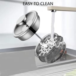 10 stuks Vervangende Filterzeefjes voor French Press Koffiezetapparaat - Herbruikbare RVS Zeefjes — thumbnail 4