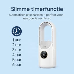 Vertylo® Mini airco – 4-in-1 Koeler met Bevochtiger, Ventilator & Nachtlampje - Incl. NL Handleiding – Koelventilator – 3 windsnelheden – Voor Thuis en Kantoor - Kabel meegeleverd — thumbnail 3