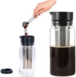Xavax 00111254 Cold Brew Koffiezetter Glas 1L Koffiemaker Karaf Roestvrijstalen Filter — thumbnail 1