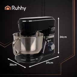 Ruhhy keukenmachine 6,2L verwarmde kom + blender 2300W – mixer, blender, vleesmolen en pastamaker — thumbnail 5
