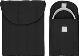 kwmobile Tas voor Headset / Overear headphone Hoofdtelefoon – Zachte Headset Beschermhoes van Stof – Opbergtas voor Accessoires – Cover in zwart — thumbnail 1