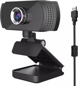 USB Webcam 720P HD – Met Ruisonderdrukking Microfoon – Plug & Play – PC Camera – Voor Laptop en Desktop — thumbnail 1