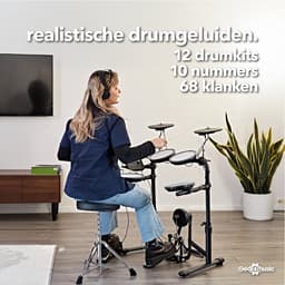 VISIONDRUM+ Elektronisch Drumstel met Kruk en Hoofdtelefoon — thumbnail 4