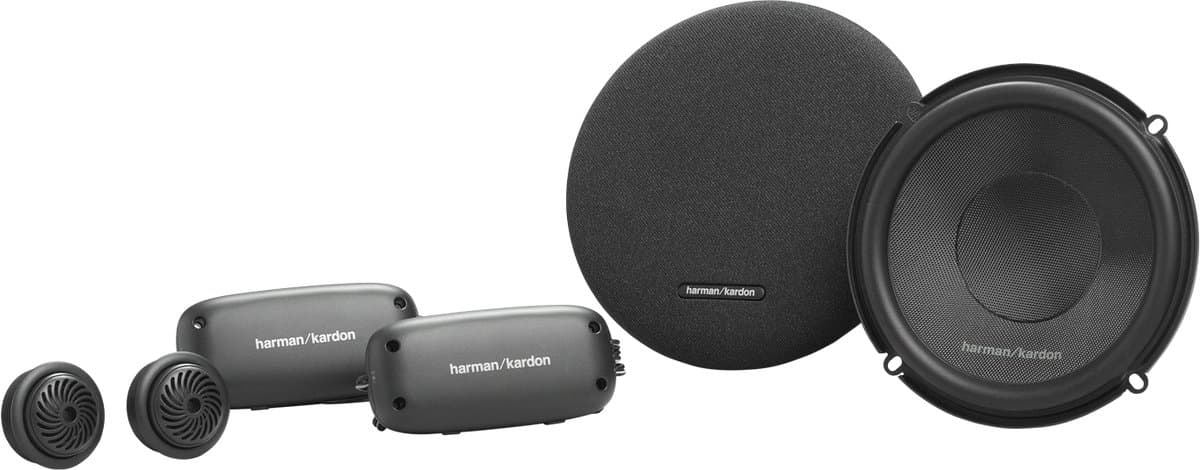 Harman Kardon FIT6C – 6,5 inch 2-Weg Component Luidsprekersysteem – 50W RMS – 400W Piek – Met Grilles — afbeelding 1