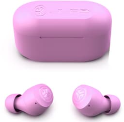 JLab Go Pop Draadloze Oordopjes - Bluetooth Oortjes Draadloos - 35 uur Batterijduur - Be Aware Audio - Met Microfoon - Geschikt voor Android en Apple - Roze — thumbnail 3