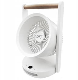 LTC draadloze bureauventilator met nachtlampje en LED-display - 5 snelheidsstanden, 3600 mAh batterij, LXWB17 - Wit — thumbnail 1