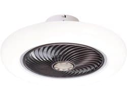 Livano Plafondventilator - Met Verlichting - Plafond Ventilator - Met Lamp - Plafonniere Met Ventilator - Met Licht - Bruin - 58cm