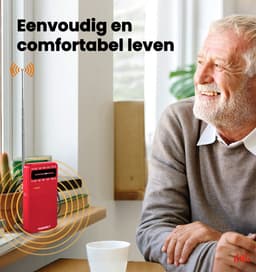 TRANSNECT® - Draagbare Noodradio - Rood - AM/FM - Op Batterijen - Koptelefoonaansluiting - Draagbare Radio - Wereldradio - Noodpakket Must Have - Zakradio - Voor Rampen - Kleine - Transistor Radio - Telescopische Antenne — thumbnail 4