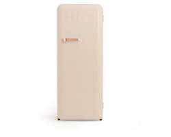 CREATE - Koelkast in retrostijl - Zand - Handvat Roségoud - FRIDGE RETRO 281L