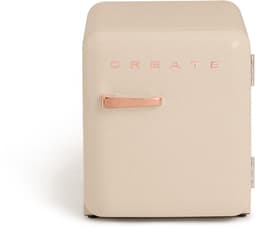 CREATE - Koelkast in retrostijl - Zand - Handvat Roségoud - FRIDGE RETRO 48L — thumbnail 1