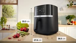 Bosch Serie 4 MAF462B1 friteuse Enkel 6,1 l Vrijstaand 2050 W Heteluchtfriteuse Zwart — thumbnail 4