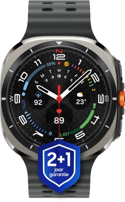 Samsung Galaxy Watch Ultra (2025) - Smartwatch - 47mm - E-simkaart - Titanium Zilverkleurig + 1 jaar extra garantie — thumbnail 1