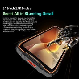 Blackview BL7000 - AI Robuuste Smartphone - 5G - 24GB RAM - 256GB ROM - 6.78 inch 120Hz - Robuuste Telefoon - IP68 Waterdicht - Nachtzicht - Android 15 - NFC - GPS - Oranje — thumbnail 3
