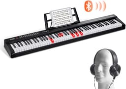VEVOR Digitaal Toetsenbord met 88 Toetsen Elektrische Piano Digitale Piano 1000 Ritmes — thumbnail 1