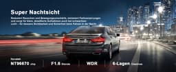 A4 Dual Dashcam voor auto - Ultra 4K & 1080P Dashcam - Voor en Achter Camera - WiFi en GPS - 3 inch met App - Full HD achter camera - FullHD resolutie - Night vision - G-sensor - loop recording — thumbnail 3