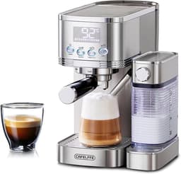 Professionele Espressomachine met Automatische Melkopschuimer en PID Temperatuurcontrole — thumbnail 1