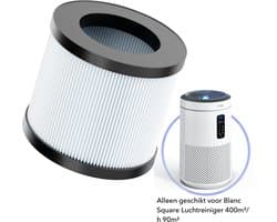 BLANC SQUARE Hepa-13 Luchtfilter voor Blanc Square Air Purifier 400m³/h 90m² - 99% effectief tegen huisstofmijt, hooikoorts, allergie, stof
