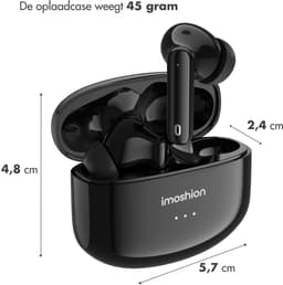 imoshion Aura Pro Earbuds - Draadloze Oordopjes met Active Noise Cancelling (ANC) - Wireless Bluetooth Earphones - In-Ear Oortjes — thumbnail 4