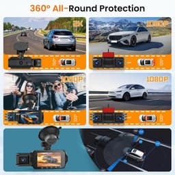Hoogwaardige 4K Dashcam voor Auto en Vrachtwagen - Scherpe Video-opnames — thumbnail 4