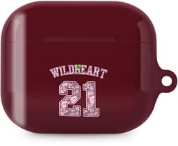 xoxo Wildhearts hoesje geschikt voor AirPods Pro - She's a Wildheart - Ook als telefoonhoesje verkrijgbaar - schokbestendige case - koptelefoonhoes - Beschermhoes met trendy opdruk - 21 - Burgundy / Bordeaux rood — thumbnail 1
