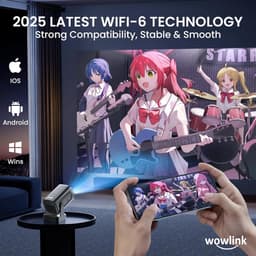Mini Beamer - Projector met Wifi - Bluetooth — thumbnail 4