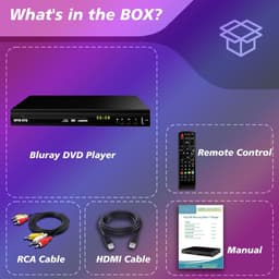 DVD Speler met HDMI - Blu Ray Spelers - Externe DVVD Speler — thumbnail 4