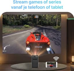 Living Needs - Mini Beamer - FULL HD - Portable & Oplaadbaar - 2,5 uur kijkplezier - Android 9.0.1 — thumbnail 4