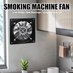 Afvoerluchtventilator 150 mm, Stille Muurventilator met Terugslagklep, 525 m³/u, Koperen Motor, Schroefmontage, voor Badkamer Keuken Garage — thumbnail 2