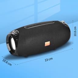 Draagbare Bluetooth Speaker Voor Buiten - Waterdichte Draadloze Luidspreker - Bluetooth 5.0 Voor Krachtig Geluid - Ondersteunt TF-Kaart MP3 En AUX - Partybox Voor Feesten Thuis Buiten En Strand - Zwarte Geluidsbox Met Stereo Sound — thumbnail 2
