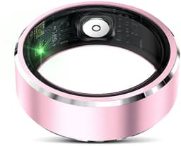 WizBay Premium Select® Smart Ring Pink Blush – Hartslag, Slaap & O2 Meter – Sport & Gezondheid Tracker – IP68 Waterdicht – Maat #9 — thumbnail 3