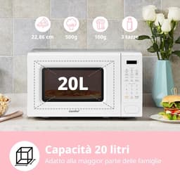 Digitale Magnetron 20L, 700W met 6 Vooraf Ingestelde Menu's en Express Cook Functie — thumbnail 4