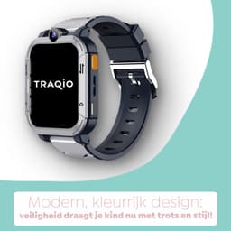 Traqio TRQ05 - GPS horloge kinderen - gps horloge kind - kinderhorloge bellen - gps tracker kinderhorloge - kinderhorloge met gps - kinderhorloge - Kinder smartwatch GPS - GPS horloge school - Zwart — thumbnail 5