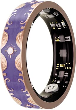 WizBay Premium Select® Bohemian Smart Ring - Glory Purple - Hartslag, Slaap en Zuurstofmeting - Activiteitstracker - Maat 7 — thumbnail 1