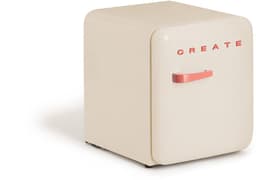 CREATE - Koelkast in retrostijl - Gebroken wit - Handvat Terracotta - FRIDGE RETRO 48L — thumbnail 3