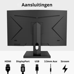 Rolio RX1338L - 24 inch - Full HD IPS Monitor - 1ms - 100Hz — thumbnail 4