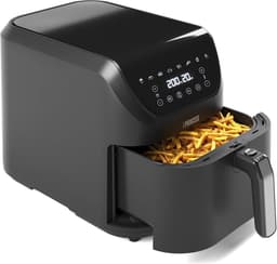 Princess Digitale Airfryer XXL 182256 - SlimFry Airfryer - Slank ontwerp - 8 liter - PFAS vrij - Heteluchtfriteuse - Digital Touchscreen - 8 Automatische Programma's - 2000W - Zwart - Ideaal voor kleinere keukens of beperkte aanrechtruimte — thumbnail 1